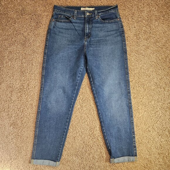 Signature by Levi Strauss & Co. Denim - Levis Signature Jeans Womens 8 31x25 Heritage Mid Rise Boyfriend Denim Stretch